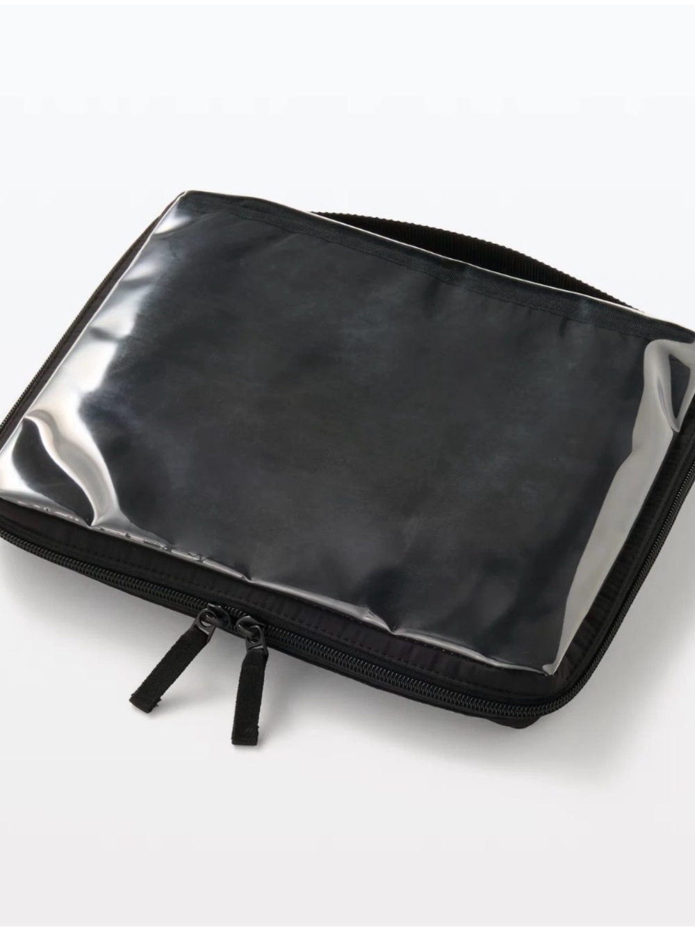 MUJI Collection Case A5 Wide Pocket-selectable Black 28x22x3.5cm 6hole ring type - Picture 3 of 6